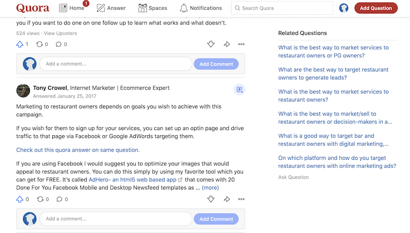 estrategias de adquisición de clientes quora