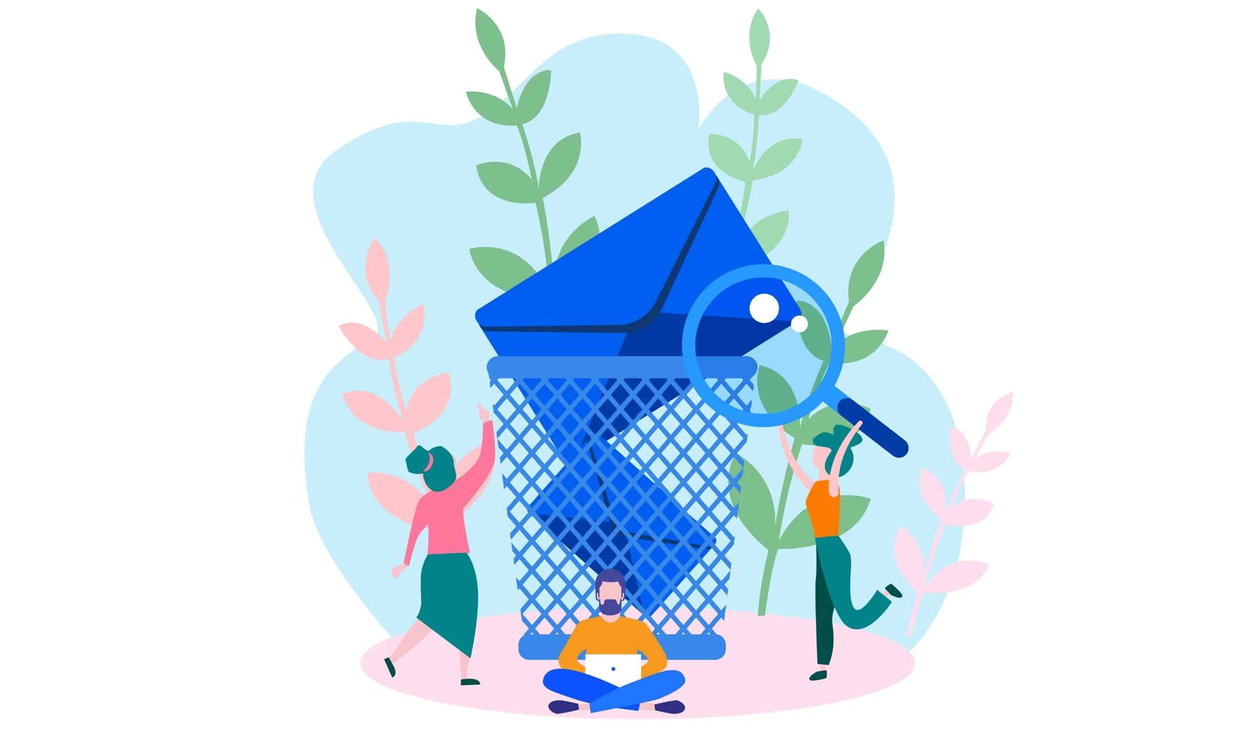 gambar ulasan di tempat sampah untuk menampilkan ulasan yang dihapus yang dapat menjelaskan mengapa ulasan google tidak muncul dalam daftar