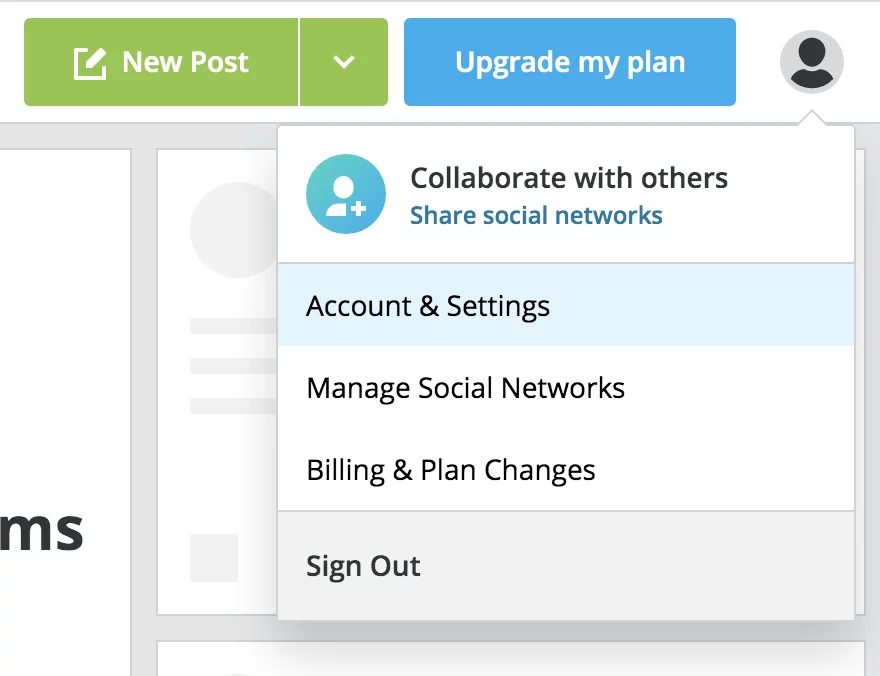 Configuración de su avatar en Hootsuite