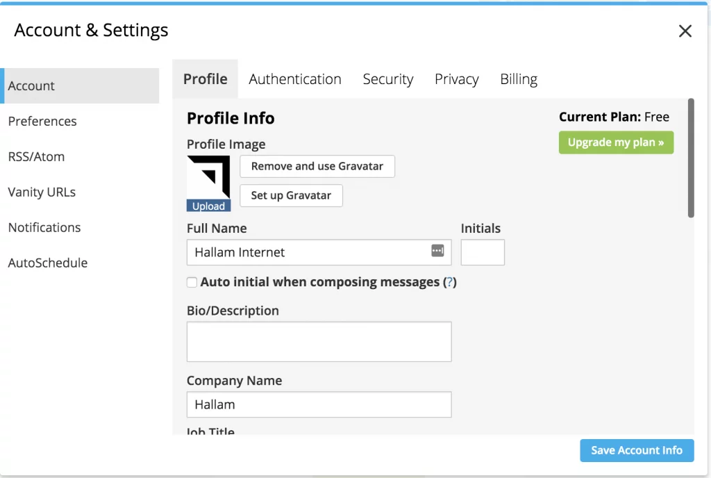 Personaliza tu configuración de Hootsuite