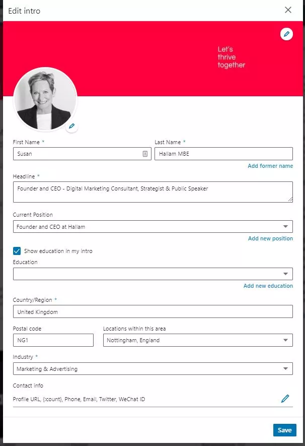 LinkedIn edit pengantar