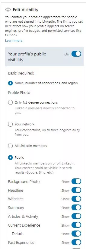 Visibilitas Linkedin