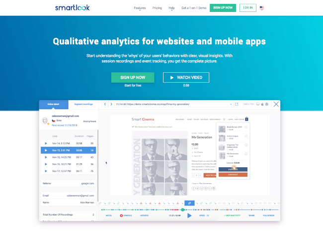 Mopinion: 11 narzędzi do nagrywania i odtwarzania sesji: przegląd - Smartlook