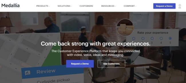 Mopinion: أفضل 35 أداة لاختراق النمو للشركات الناشئة - Medallia for digital