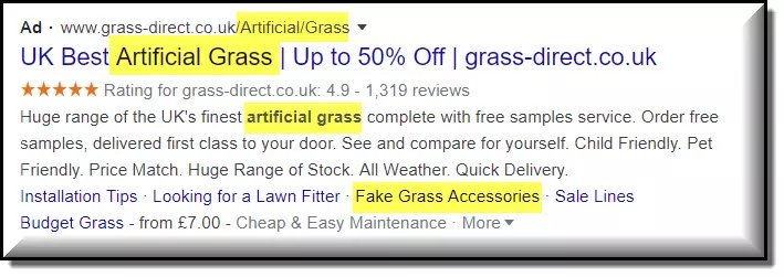用關鍵字做廣告