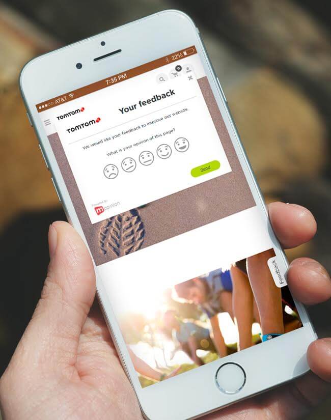 Mopinion: 5 Arten von Feedback-Formularfragen – TomTom Passive Form