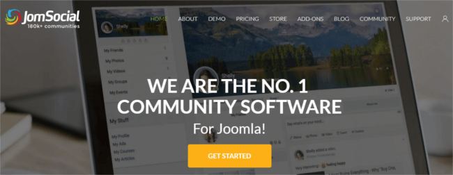 Mopinion: 상위 23개 온라인 커뮤니티 및 소셜 비즈니스 소프트웨어 - JomSocial