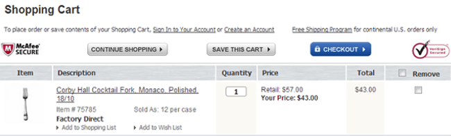 Mopinion: 5 استراتيجيات UX لتقليل التخلي عن عربة التسوق - حفظ عربة التسوق