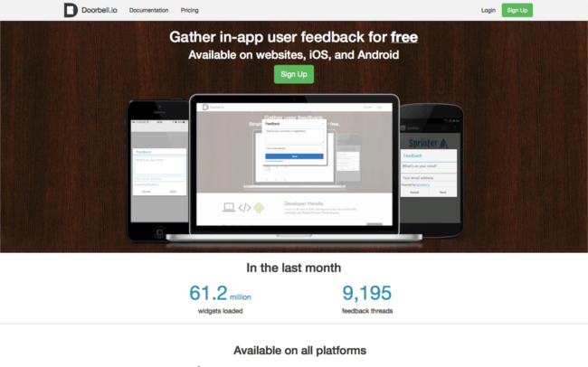 Mopinion: Sammeln von Feedback (In-App) mit einem Mobile SDK – Türklingel