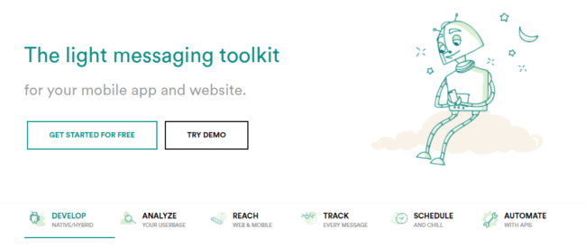 Mopinion: 10 เครื่องมือพร้อมการแจ้งเตือนในแอปและบนเว็บ - PushBots