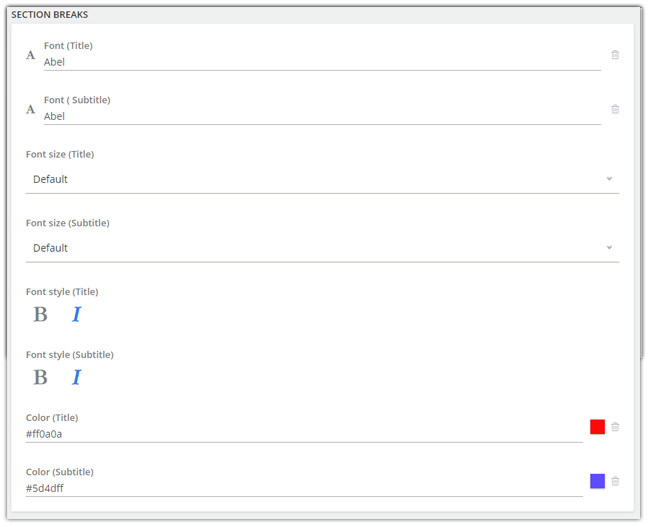 Mopinion: Actualizaciones de productos de abril: con parámetros de URL y formularios de publicación automática - saltos de sección de estilo