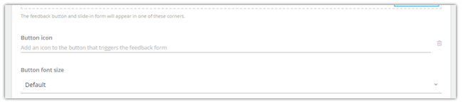 Mopinion: Actualizaciones de productos de abril: con parámetros de URL y formularios de publicación automática: icono Eliminar