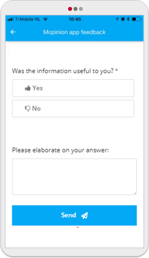 Mopinion: 5 plantillas de formulario de comentarios de aplicaciones móviles fáciles de usar - Medición de contenido