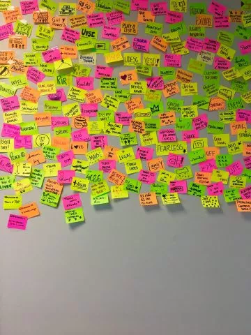 kata tempel post-it note