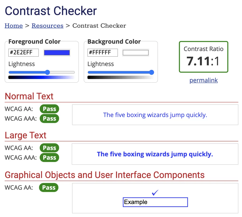 Comprobador de contraste
