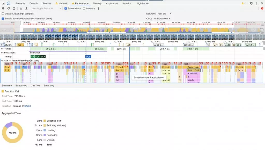 ejemplo de monitor de rendimiento