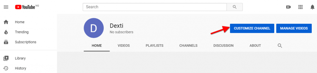 Как создать канал на YouTube в Нигерии