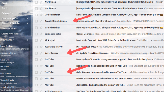 e-posta spam gelen kutusu