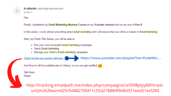 e-posta tıklamalarını izle