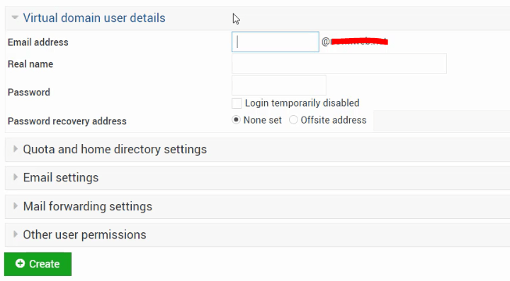 virtualmin 사용자 추가 마법사