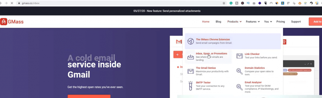 Teste da guia de promoções