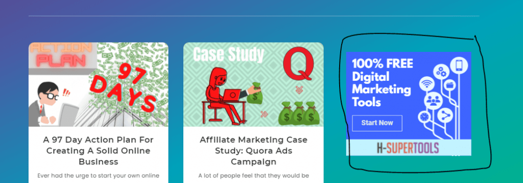 バナーによるアフィリエイトマーケティング事業