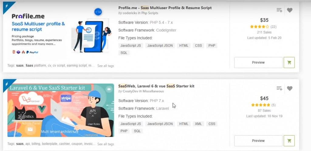 скрипты для бизнеса в сети SAAS