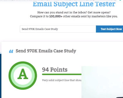SEndCheckItからの電子メール件名テスター