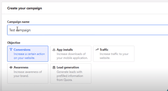 obiettivi della campagna