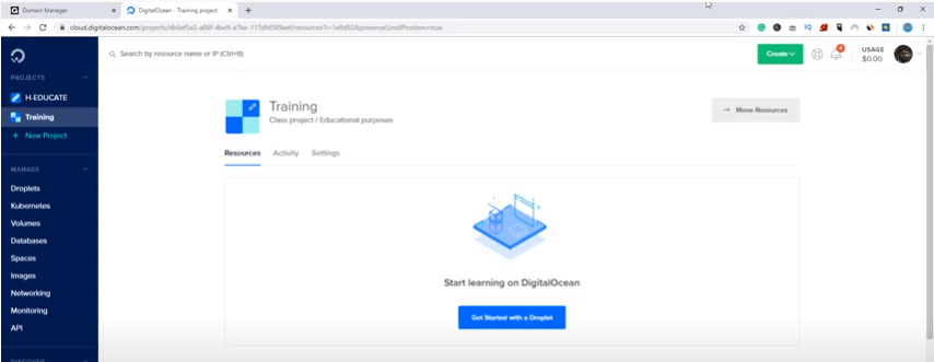 cloaking dei link in digitalocean