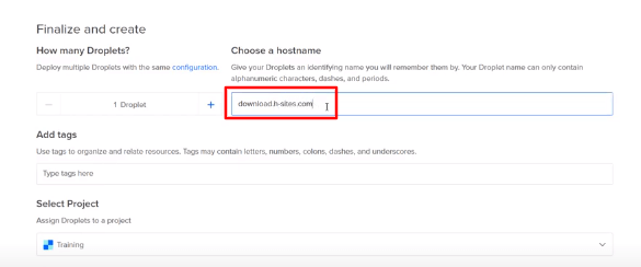 Dominio per eseguire il cloaking dei link
