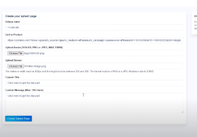 açılış sayfaları oluştur