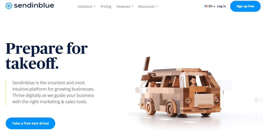 sendinblue per le pagine di destinazione