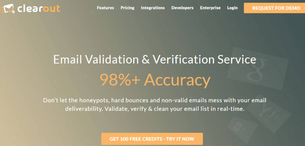 أداة التحقق من البريد الإلكتروني في ClearOut