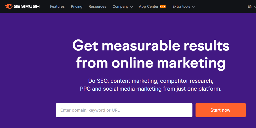 Instrumentul de cercetare a cuvintelor cheie SEMRush