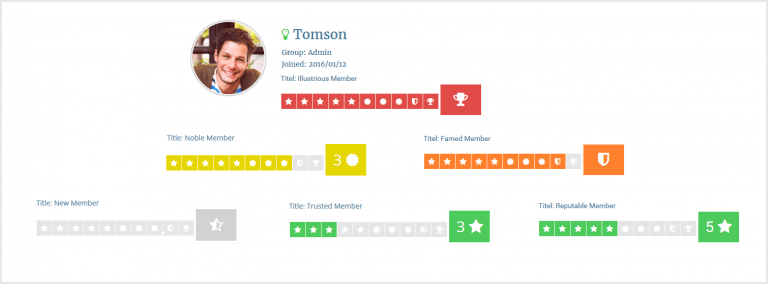شارات الأعضاء للمنتديات