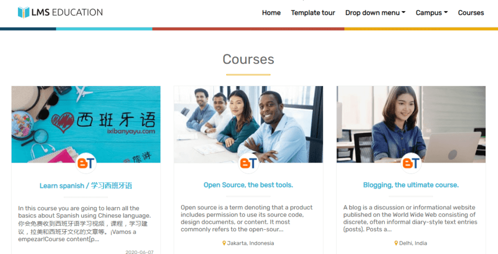 Darmowe szablony Bloggera dla edukacji LMS