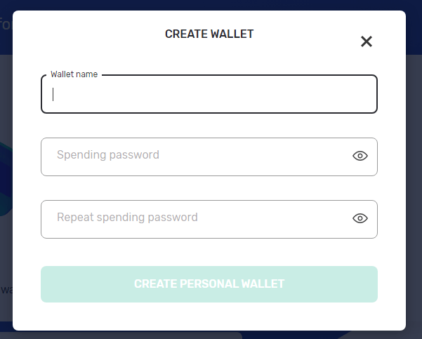 1.7 أدخل معلومات محفظتك على yoroi