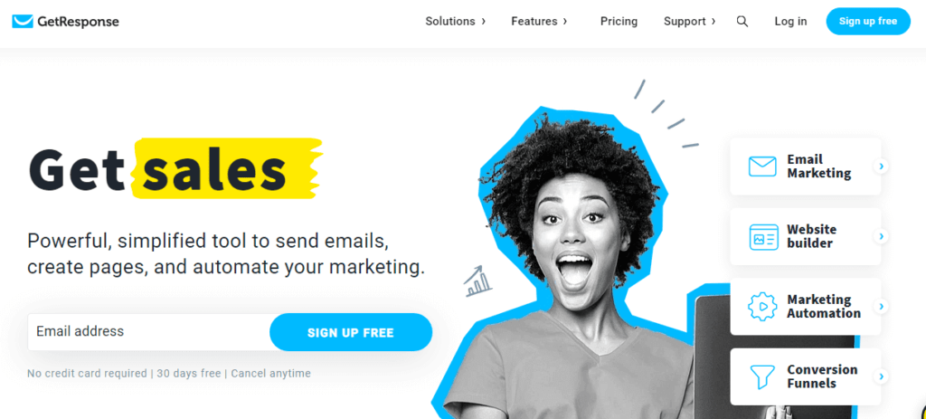 GetResponse 이메일 마케팅 앱