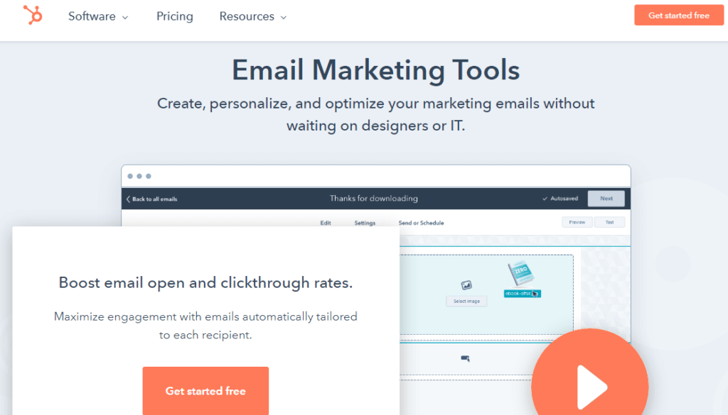 Hubspot 이메일 마케팅 도구
