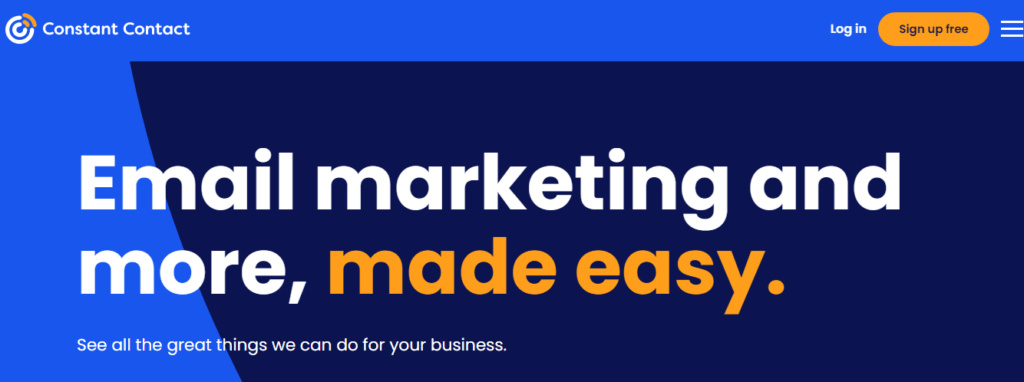 지속적인 연락 이메일 마케팅 도구