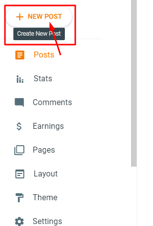 Crea un post su Blogger