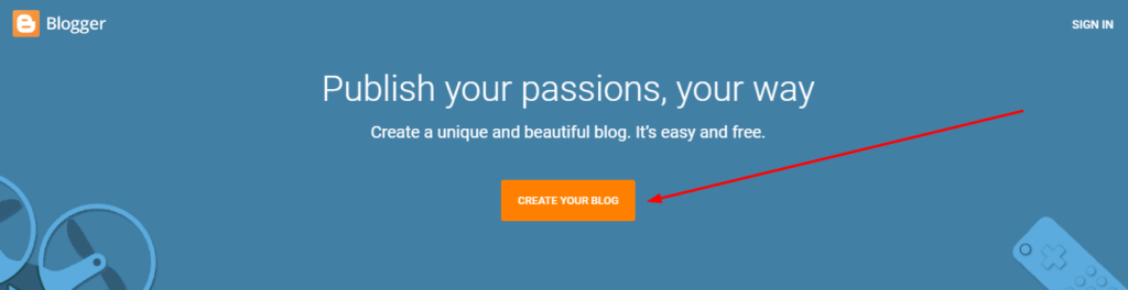 Crea un sito web gratuito con blogger
