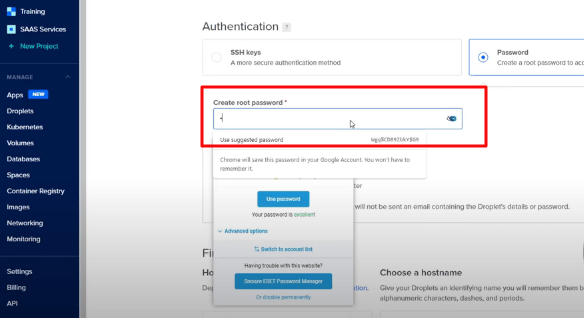 在 VPS 4 上安装 WordPress(创建密码)