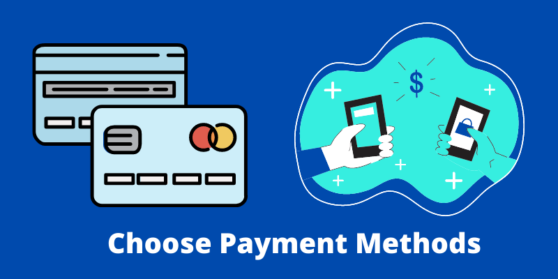 Drop servis işi kurmak için ödeme yöntemlerini seçin