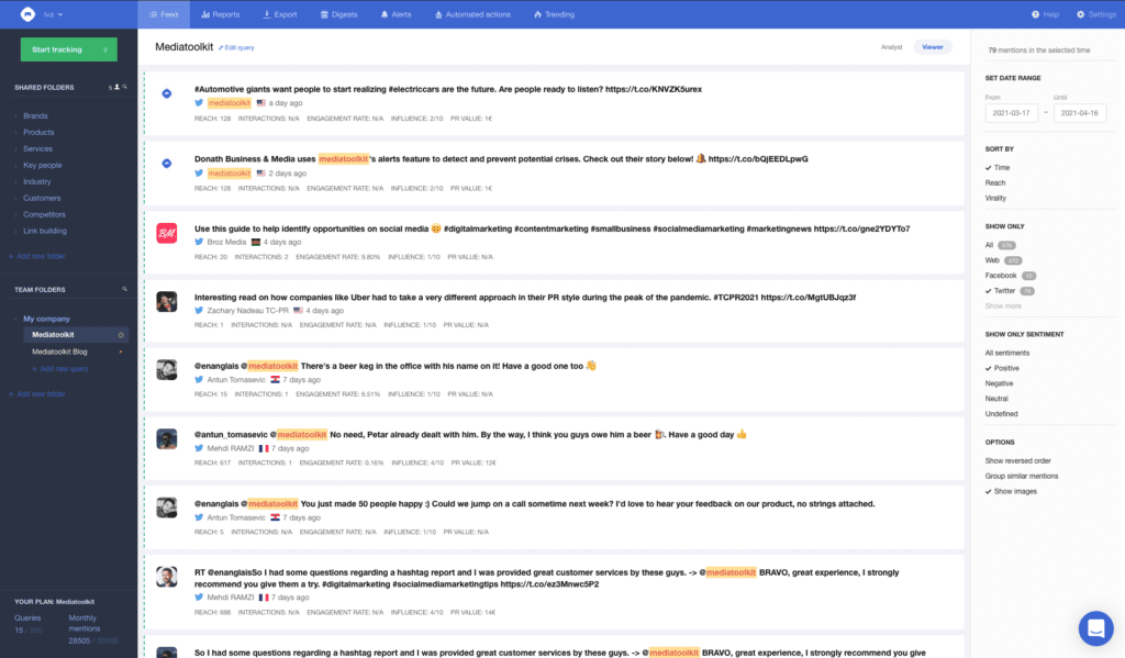 mediatoolkit PR工具界面截圖