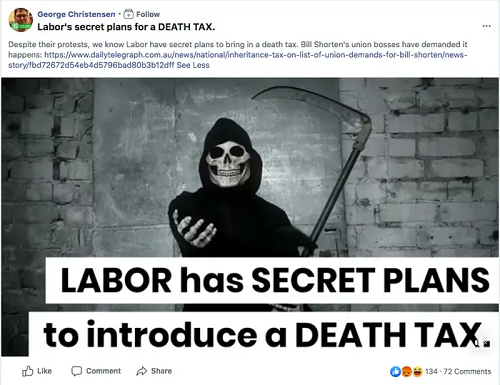 Publicación del impuesto sobre la muerte del trabajo