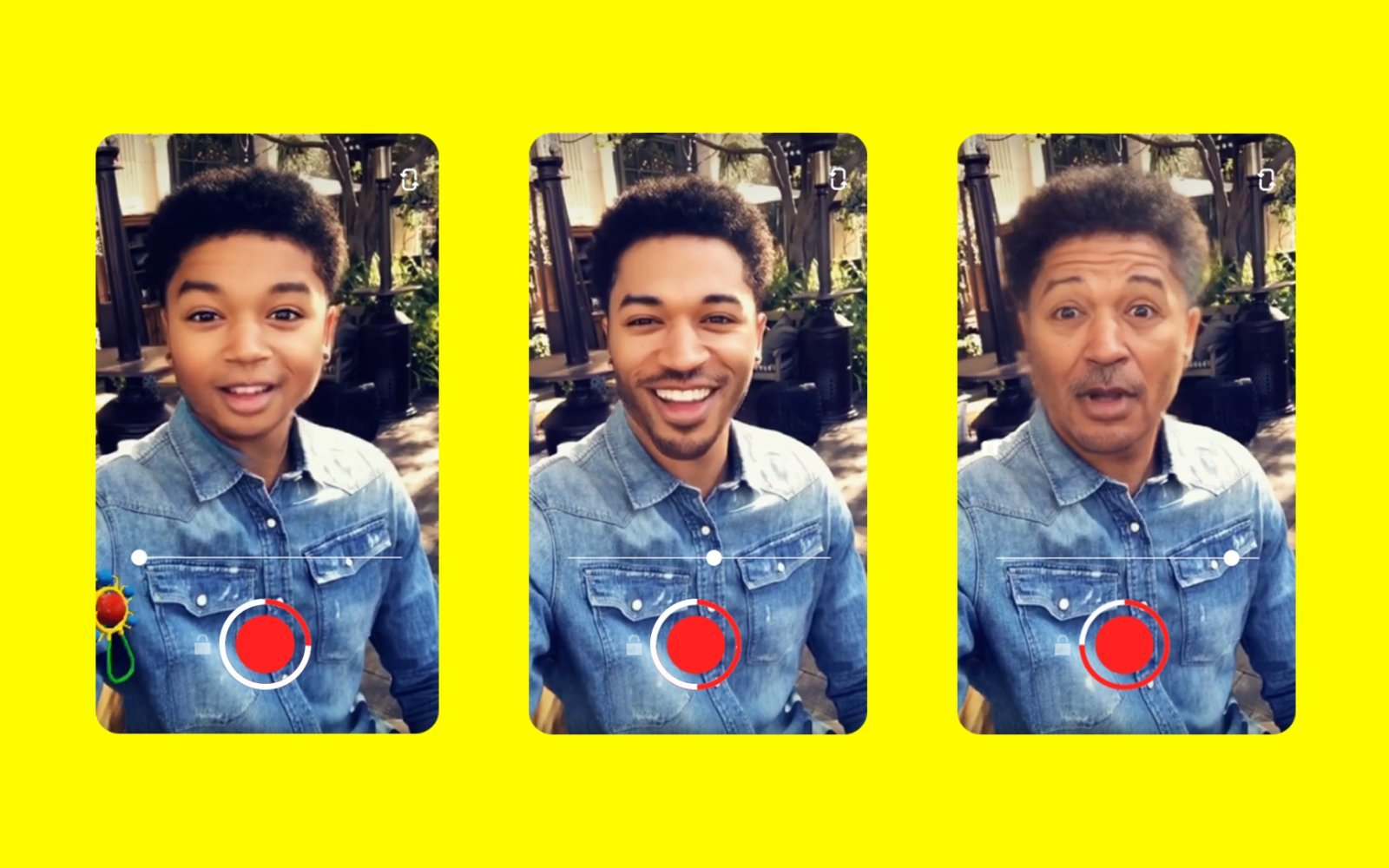 Filtro da máquina do tempo do Snapchat