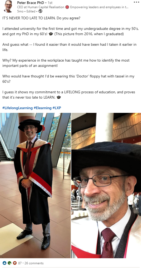 Post de Peter Brace sur LinkedIn