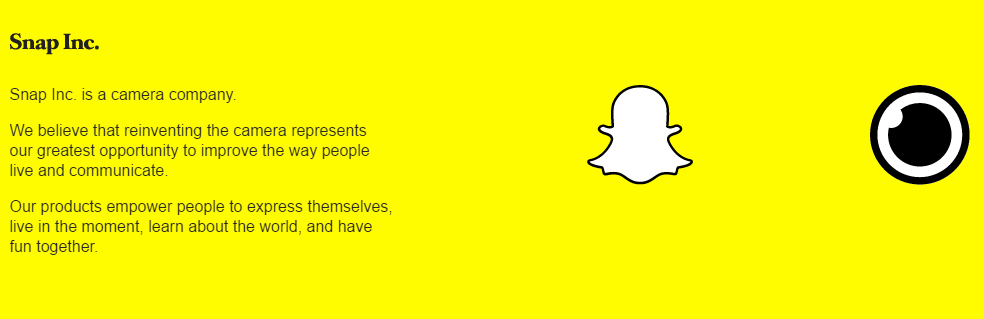 โลโก้บริษัทกล้อง Snapchat